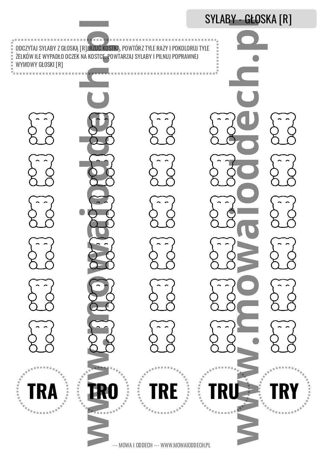 www.mowaioddech.pl (72) SYLABKI - głoska R - MEGAPAKA