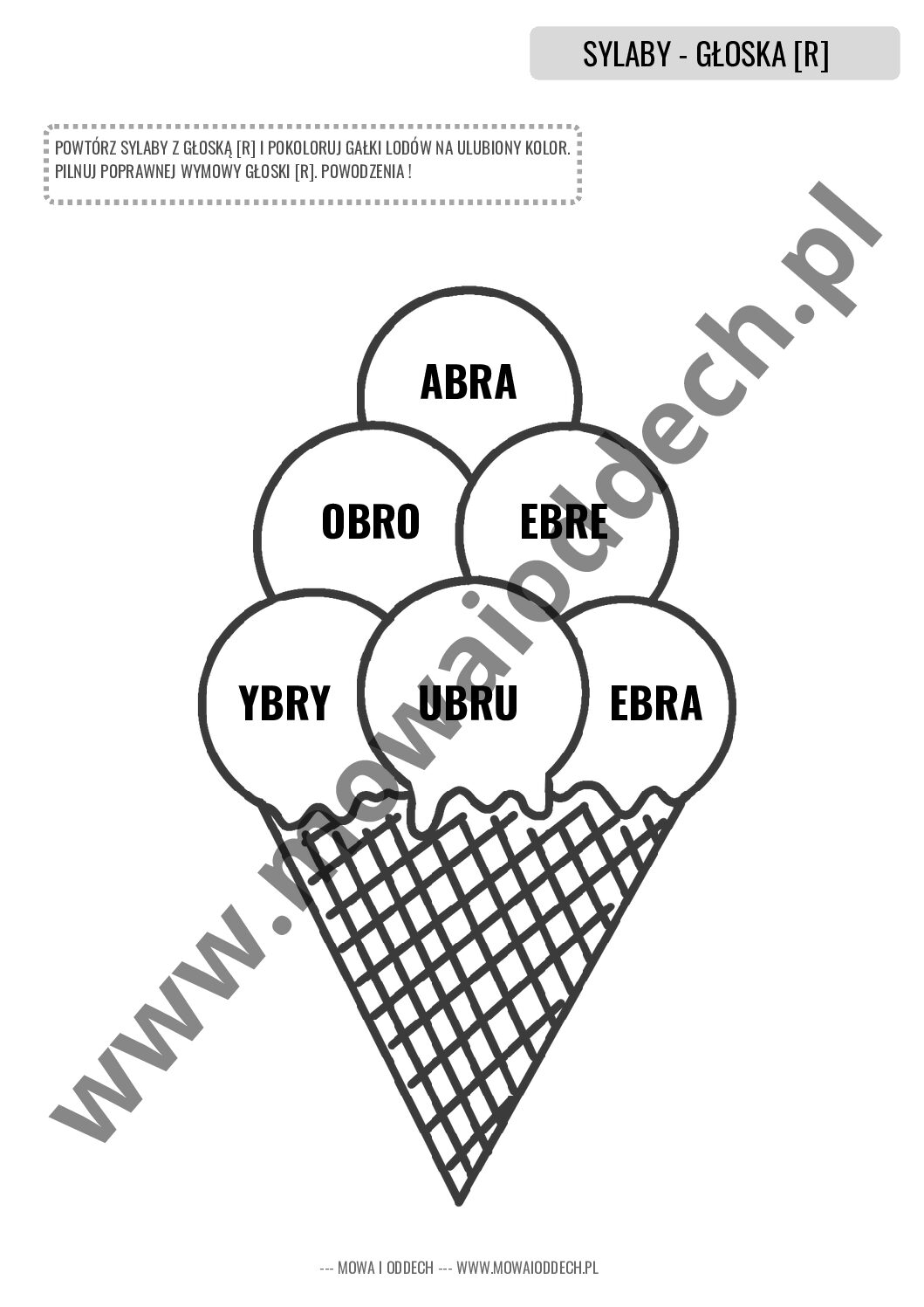 www.mowaioddech.pl (74) SYLABKI - głoska R - MEGAPAKA