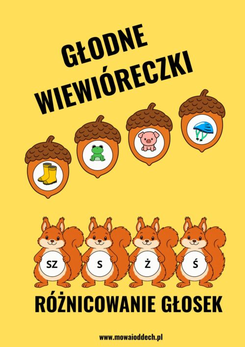 GŁODNE WIEWIÓRECZKI - różnicowanie głosek GŁODNE WIEWIÓRECZKI - różnicowanie S, Ś, SZ, Ż plus GRATIS