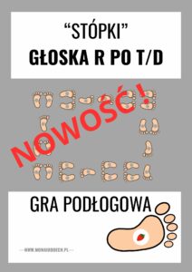 STÓPKI gra podłogowa GŁOSKA R po spółgłoskach T/D