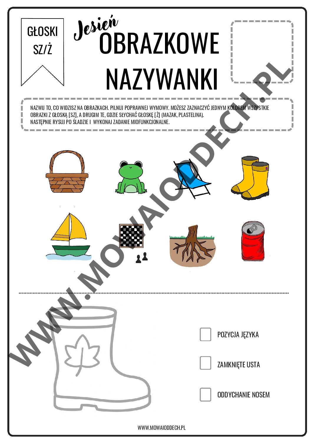 OBRAZKOWE NAZYWANKI jesień