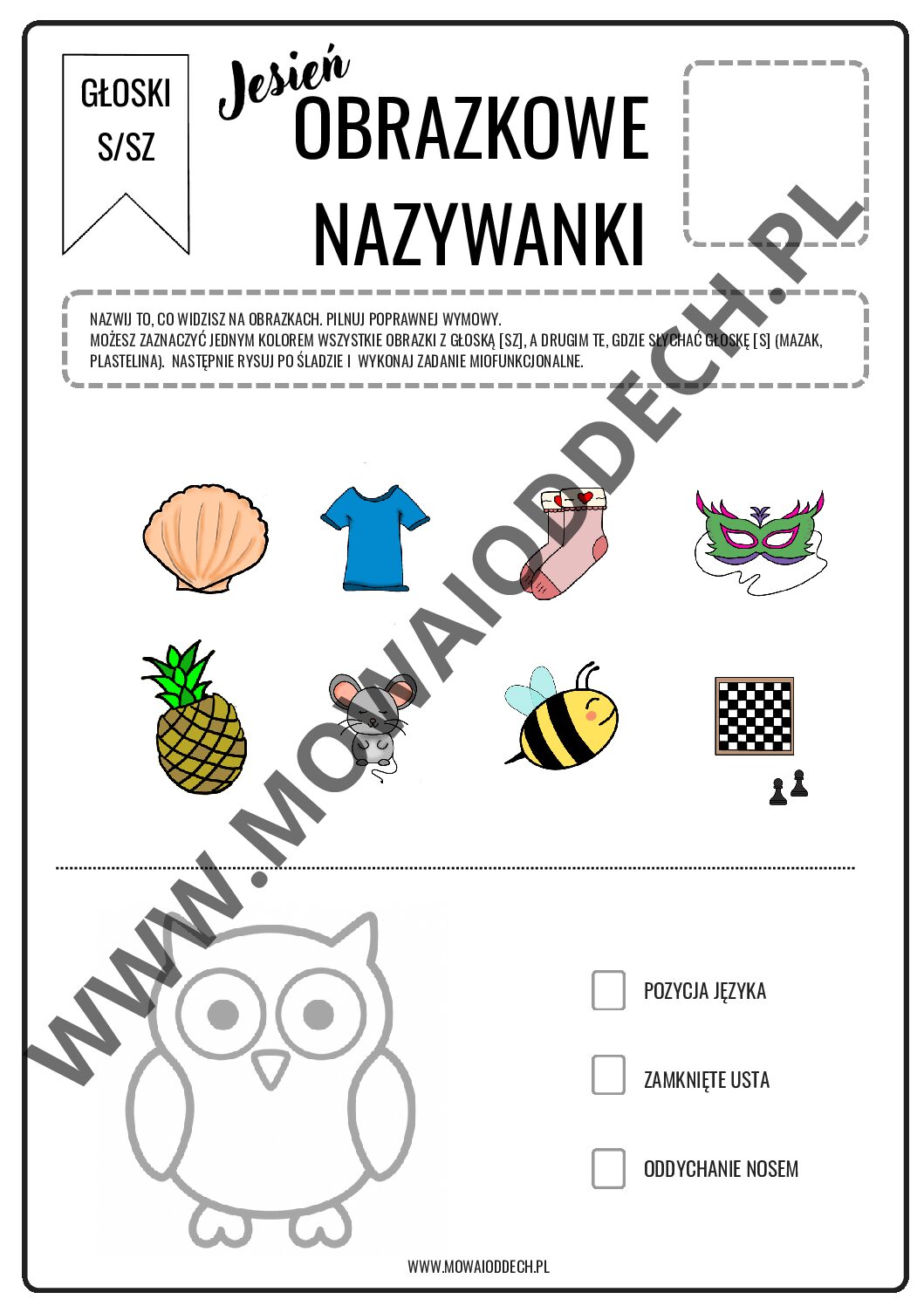 OBRAZKOWE NAZYWANKI jesień