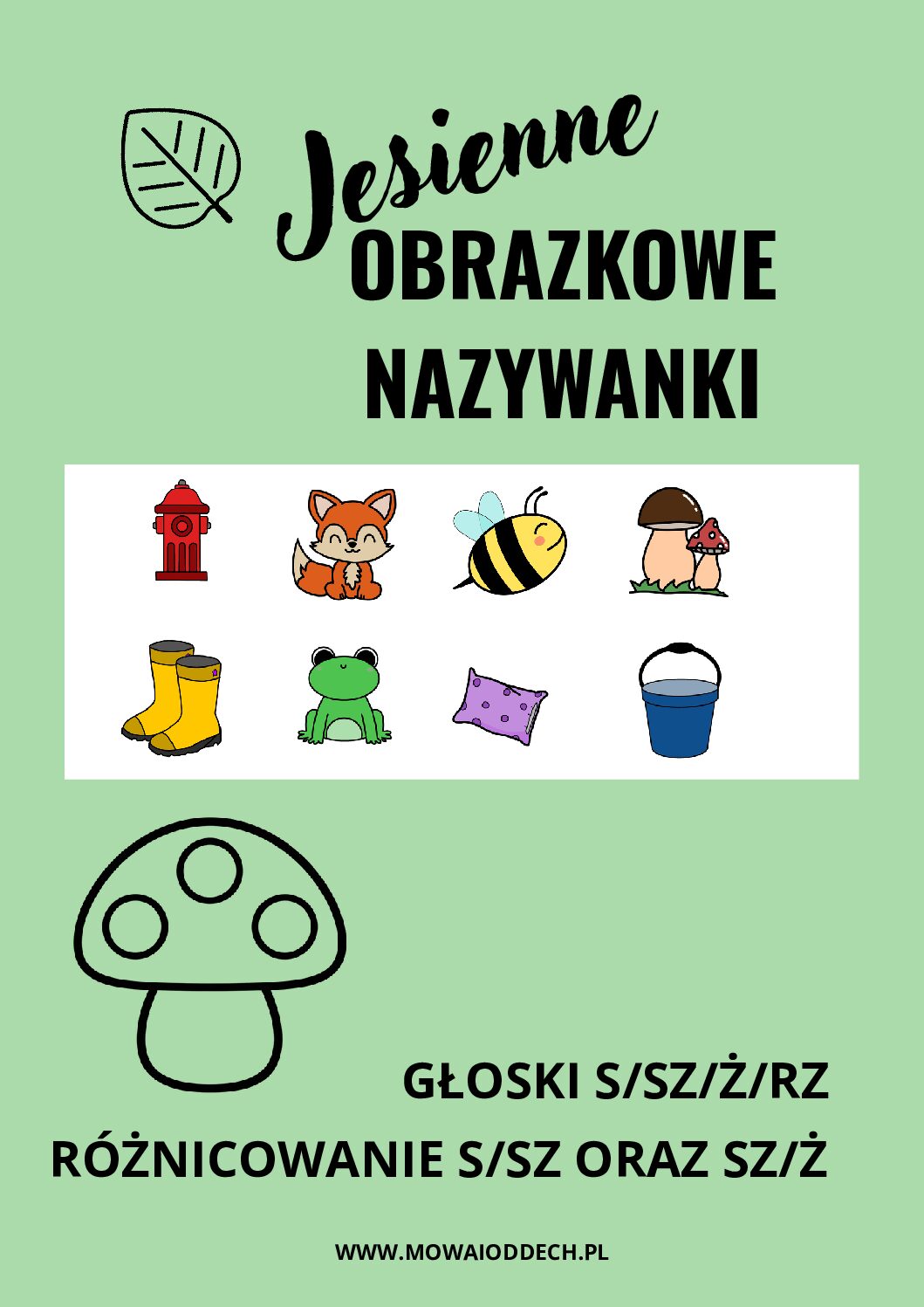 OBRAZKOWE NAZYWANKI jesień