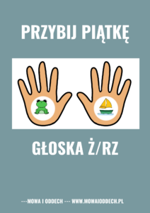 PRZYBIJ PIĄTKĘ - głoska Ż
